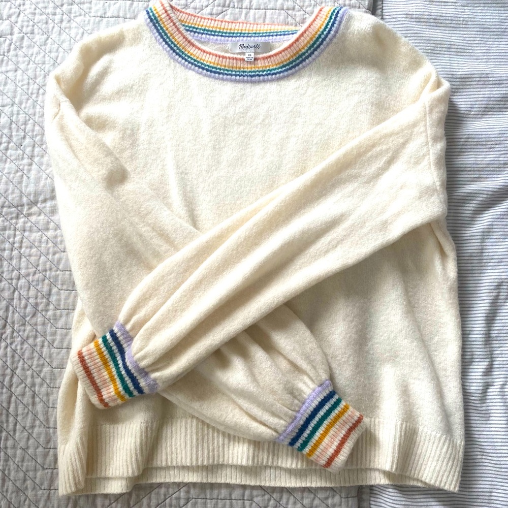 Madewell Rainbow Sweater #Rainbow #Madewell